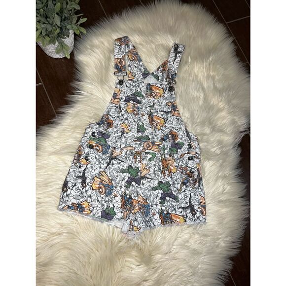 Her universe Marvel The Avengers Fringe hem denim Shortall  Sz small - Picture 2 of 12